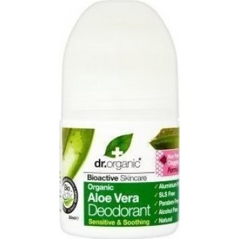 Dr.Organic Aloe Vera Deodorant Φυσικό Αποσμητικό με Αλόη Βέρα 50ml