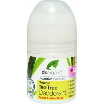 Dr. Organic Tea Tree Deodorant Αποσμητικό με Βιολογικό Τεϊόδεντρο 50ml