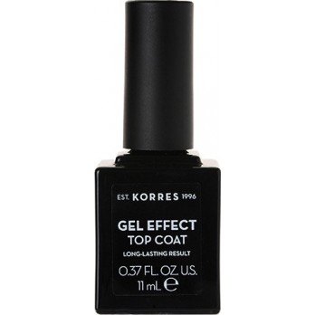 Korres Gel Effect Nail Colour Top Coat 11ml | Διάφανο Βερνίκι Νυχιών Top Coat