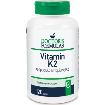 Doctor's Formulas Vitamin K2 Συμπλήρωμα Διατροφής με Βιταμίνη Κ2 120 caps