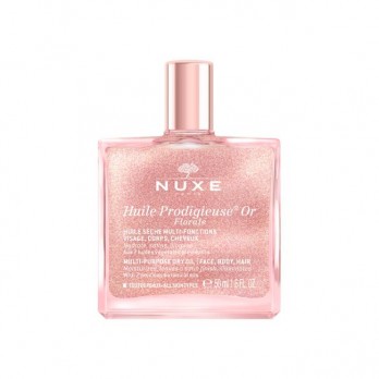 Nuxe Huile Prodigieuse Floral Or 50ml | Ιριδίζον Ροζ-Χρυσό Ξηρό Λάδι για Πρόσωπο-Σώμα-Μαλλιά