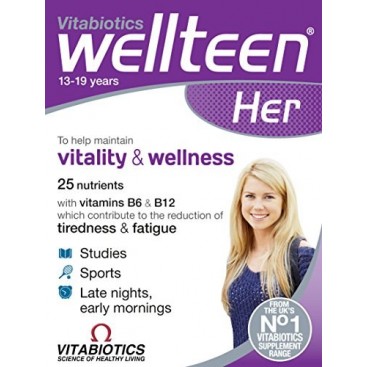 Vitabiotics Wellteen Her, Συμπλήρωμα Διατροφής Για Έφηβες/Νέες Γυναίκες 30Tabs