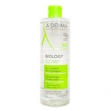 A-Derma Biology Dermatological Micellaire Water 400ml |Νερό Καθαρισμού & Ντεμακιγιάζ με Μικύλλια για Πρόσωπο & Μάτια