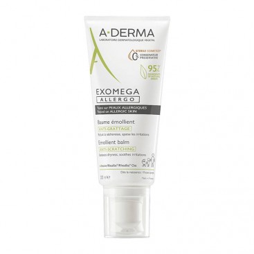 A-Derma Exomega Allergo Emollient Balm 200ml | Μαλακτικό Βάλσαμο  Κατά του Κνησμού