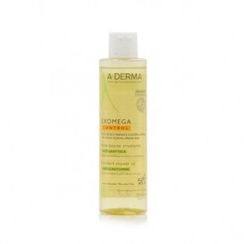 A-Derma Exomega Control Huile Lavante Emolliente 200ml | Μαλακτικό Έλαιο Καθαρισμού για το Αίσθημα Κνησμού