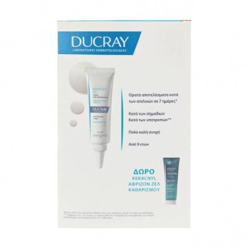 Ducray Keracnyl PP+ Creme Κρέμα κατά των Ατελειών 30ml & Δώρο Keracnyl Gel Moussant  Αφρίζον Ζελ Kαθαρισμού για Λιπαρές Επιδερμίδες 100ml