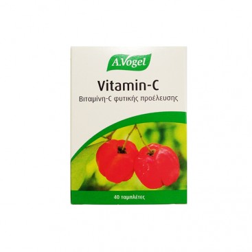 A.Vogel Vitamin-C Natural 40tabs| Ταμπλέτες με Βιολογική Βιταμίνη C από Φρέσκια Ασερόλα για το Ανοσοποιητικό