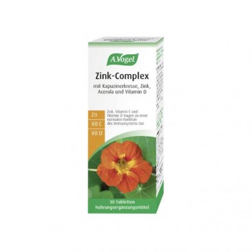 A.Vogel Zinc Complex 30tabs | Συμπλήρωμα Διατροφής με Ψευδάργυρο για την Ενίσχυση του Ανοσοποιητικού Συστήματος