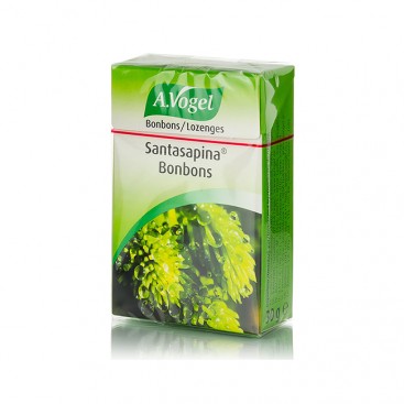 A.Vogel Santasapina Bonbons 30gr | Γεμιστές καραμέλες για πονόλαιμο και βήχα από άγριο έλατο 