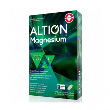 Altion Magnesium 375mg 30tabs | Συμπλήρωμα Διατροφής με Μαγνήσιο 