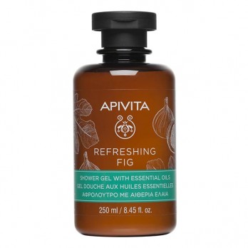 Apivita Refreshing Fig Shower Gel 250ml| Αφρόλουτρο με Αιθέρια Έλαια για Αίσθηση Φρεσκάδας