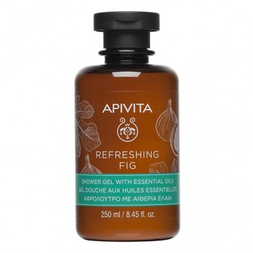 Apivita Refreshing Fig Shower Gel 250ml| Αφρόλουτρο με Αιθέρια Έλαια για Αίσθηση Φρεσκάδας