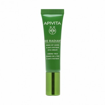 Apivita Bee Radiant Eye Cream Tube 15ml | Κρέμα Ματιών για Σημάδια Γήρανσης & Ξεκούραστη Όψη 