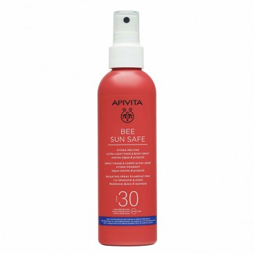 Apivita Bee Sun Safe Hydra Melting Ultra Light Face & Body Spray SPF30 200ml | Αντηλιακό Σπρέι Προσώπου & Σώματος 