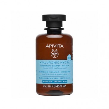 Apivita Hyaluronic Hydra  Moisturizing Shampoo Fine Hair 250ml | Σαμπουάν Ενυδάτωσης - Λεπτά Μαλλιά