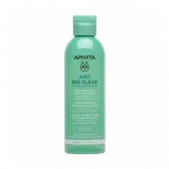 Apivita Just Bee Clear Purifying Lotion 200ml | Λοσιόν Προσώπου για Σύσφιξη Πόρων 