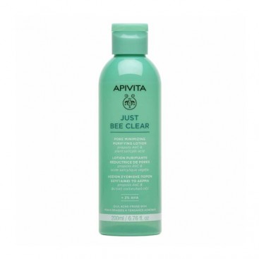 Apivita Just Bee Clear Purifying Lotion 200ml | Λοσιόν Προσώπου για Σύσφιξη Πόρων 