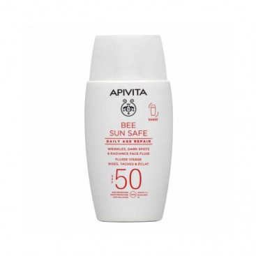 Apivita Bee Sun Safe Daily Age Repair 50ml | Λεπτόρρευστη Κρέμα Προσώπου Κατά των Πανάδων & των Ρυτίδων