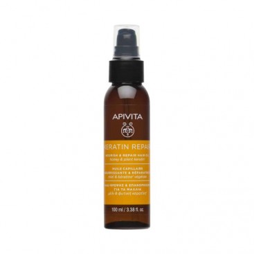 Apivita Keratin Repair Hair Oil 100ml | Λάδι Θρέψης & Επανόρθωσης για τα Μαλλιά