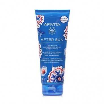 Apivita After Sun Cool & Sooth Face & Body Gel Cream Limited Edition 200ml | Δροσιστική Κρέμα Gel για Πρόσωπο & Σώμα