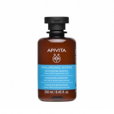 Apivita Hyaluronic Hydra Moisturizing Shampoo 250ml | Σαμπουάν Ενυδάτωσης με Μέλι & Υαλουρονικό Οξύ