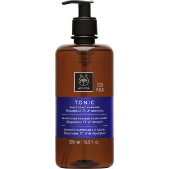 Apivita Men's Tonic Shampoo Eco Pack 500ml | Τονωτικό σαμπουάν για άνδρες με Hippophae TC & Δεντρολίβανο