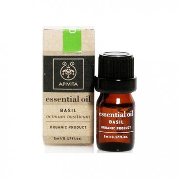 Apivita Essential Oil Basil 5ml |  Αιθέριο Έλαιο Βασιλικός