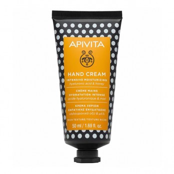 Apivita Hand Cream Intensive Moisturizing Hyaluronic Acid & Honey 50ml | Κρέμα Χεριών Εντατικής Ενυδάτωσης