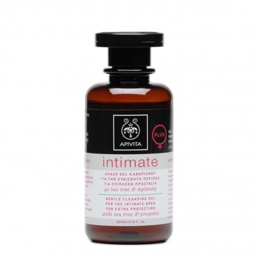 Apivita Intimate Care Plus 200ml | Απαλό Gel Καθαρισμού της Ευαίσθητης Περιοχής με Tea Tree & Πρόπολη 