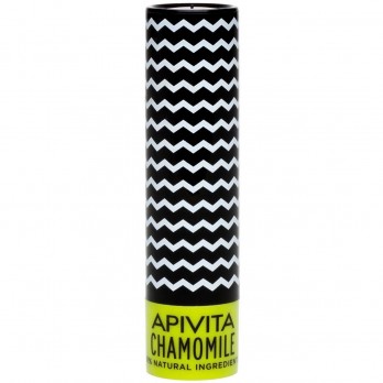 Apivita Lip Care Chamomile SPF15,  4,4g | Ενυδατικό & Καταπραϋντικό Στικ Χειλιών spf15 με Χαμομήλι 