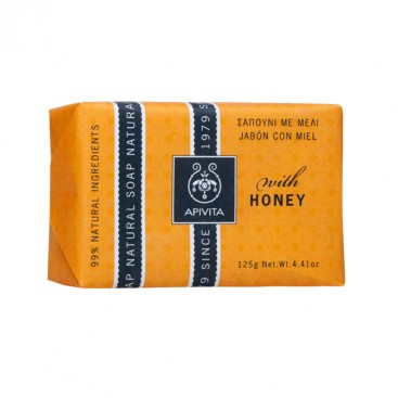 Apivita Natural Soap With Honey 125g | Σαπούνι Με Μέλι