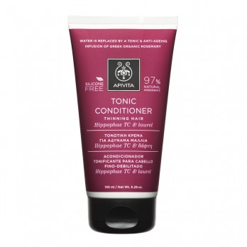 Apivita Tonic Conditioner For Thinning Hair 150ml | Τονωτική Κρέμα για Αδύνατα Μαλλιά με Hippophae TC & Δάφνη