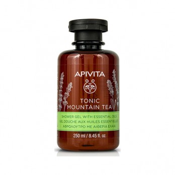 Apivita Tonic Mountain Tea Shower Gel 250ml | Αφρόλουτρο με Περγαμόντο & Πράσινο Τσάι