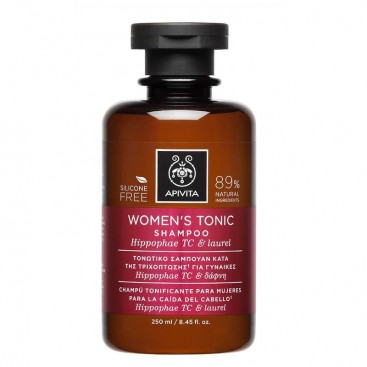 Apivita Women's Tonic Shampoo 250ml | Σαμπουάν Γυναικείας Τριχόπτωσης Hippophae TC & Δάφνη 