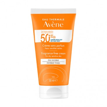 Avene Creme SPF50+ Sans Parfume TriAsorB™  50ml | Αντηλιακή Κρέμα Προσώπου για Ξηρό & Ευαίσθητο Δέρμα Χωρίς Άρωμα