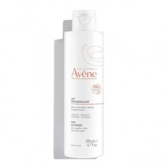 Avene Lait Demaquillant Douceur 200ml | Γαλάκτωμα Καθαρισμού για Ευαίσθητες Ξηρές και Πολύ Ξηρές Επιδερμίδες