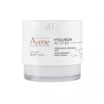 Avène Hyaluron Activ B3, Creme Multi-Intensive Nuit 40ml | Εντατική Κρέμα Νύχτας με Υαλουρονικό Οξύ για Ενυδάτωση & Αντιγήρανση