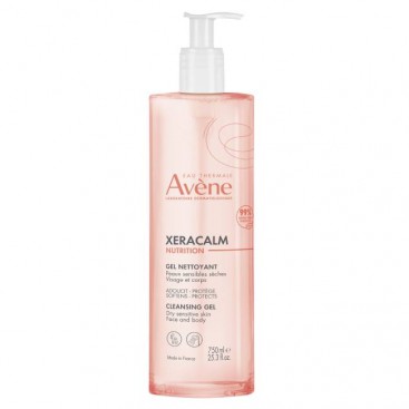 Avene Xeracalm Nutrition Gel Nettoyant 750ml | Τζελ Καθαρισμού για Πρόσωπο & Σώμα