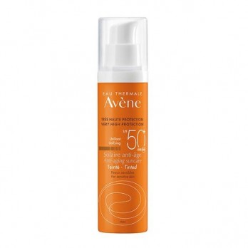 Avene Solaire Anti-Age Teinte  SPF50+ 50ml | Αντιηλιακή Αντιγηραντική Κρέμα Προσώπου με Χρώμα