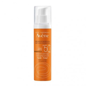 Avene Solaire Anti-Age Teinte  SPF50+ 50ml | Αντιηλιακή Αντιγηραντική Κρέμα Προσώπου με Χρώμα