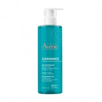 Avene Cleanance Gel Nettoyant 400ml | Καθαριστικό Προσώπου & Σώματος για  Λιπαρό Δέρμα 