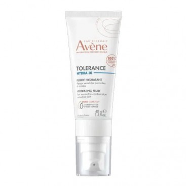 Avene Tolerance Hydra-10 Fluide Hydratant 40ml | Ενυδατική Κρέμα Προσώπου Ελαφριάς Υφής για Ευαίσθητο & Αφυδατωμένο Δέρμα