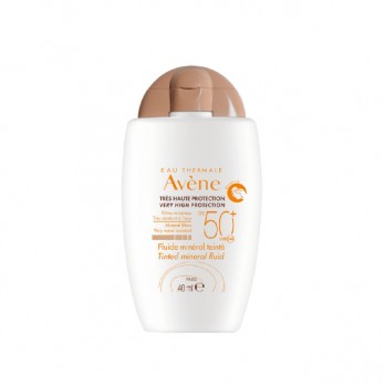 Avene Fluide SPF50+ Mineral Teinte 40ml | Αντιηλιακή Κρέμα Προσώπου Με Χρώμα για την Ευαίσθητη Επιδερμίδα