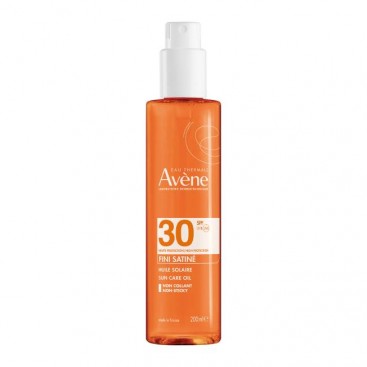 Avene Huile Solaire Fini Satine SPF30 200ml | Αντιηλιακό Λάδι Σώματος 