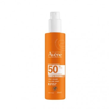 Avene Spray Solaire 100% Invisible SPF50 200ml | Διάφανο Αντηλιακό Σπρέι για Πρόσωπο & Σώμα 