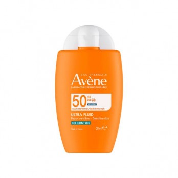 Avene Ultra Fluid Oli Control SPF50 50ml | Λεπτόρρευστο Αντηλιακό Χωρίς Άρωμα για Ευαίσθητο Δέρμα