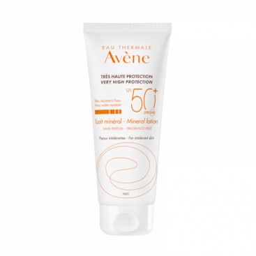 Avene Lait Mineral SPF50+ 100ml | Αντιηλιακό Γαλάκτωμα για Μη Ανεκτικό Δέρμα