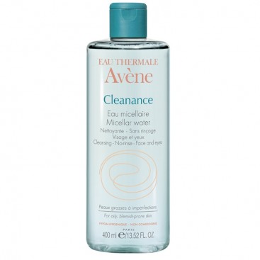 Avene Cleanance Eau Micellaire 400ml | Νερό Καθαρισμού και Ντεμακιγιάζ για Λιπαρές Επιδερμίδες 