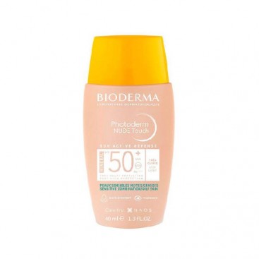 Bioderma Photoderm Nude Touch Very Light Colour SPF50 40ml |Aντιηλιακή Κρέμα Προσώπου για Ματ Κάλυψη Φυσική Απόχρωση