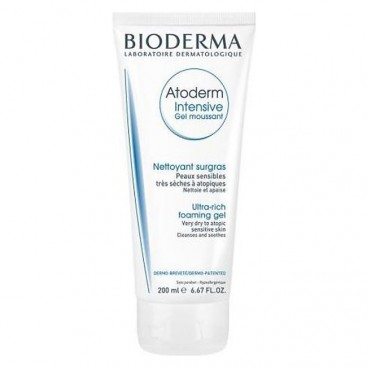 Bioderma Atoderm Intensive Gel Moussant 200ml | Τζελ Καθαρισμού Προσώπου & Σώματος για πολύ Ξηρό με Τάση Ατοπίας Δέρμα